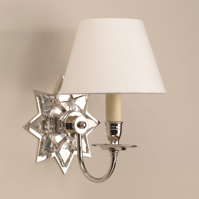 Polaris Star 1-Arm Wall Light Nickel