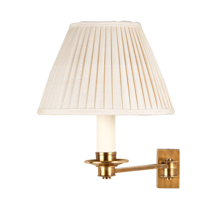 Library Single Arm Wall Light Brass