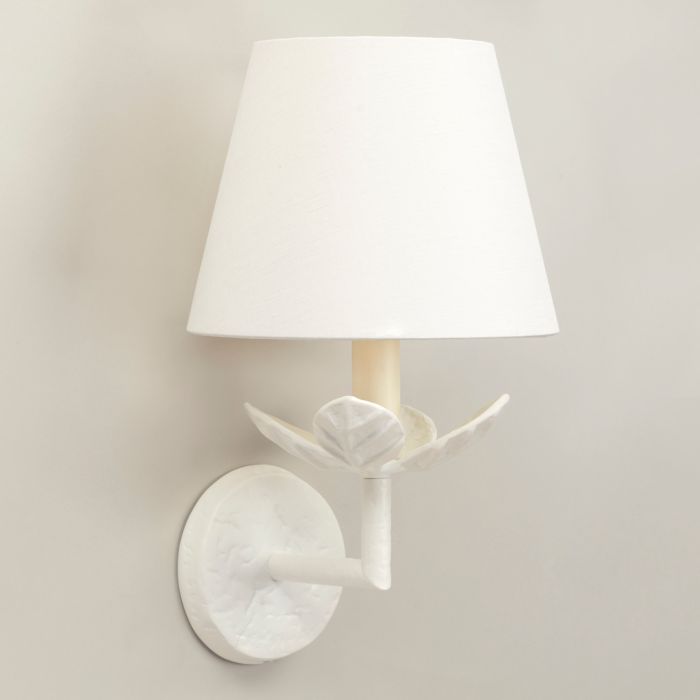 Carrick Leaf Wall Light Chalk White