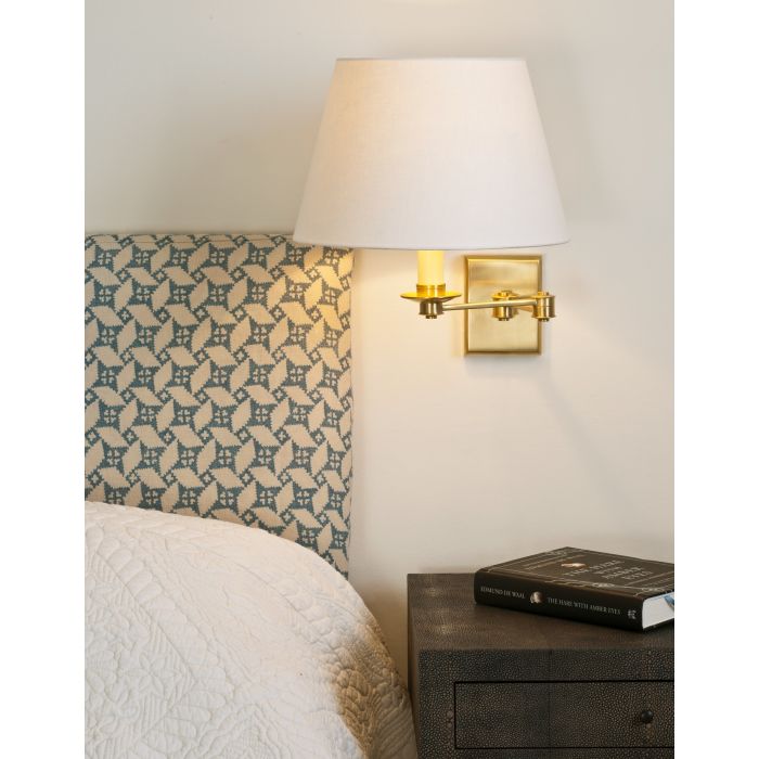 Preston Swing Arm Wall Light Brass