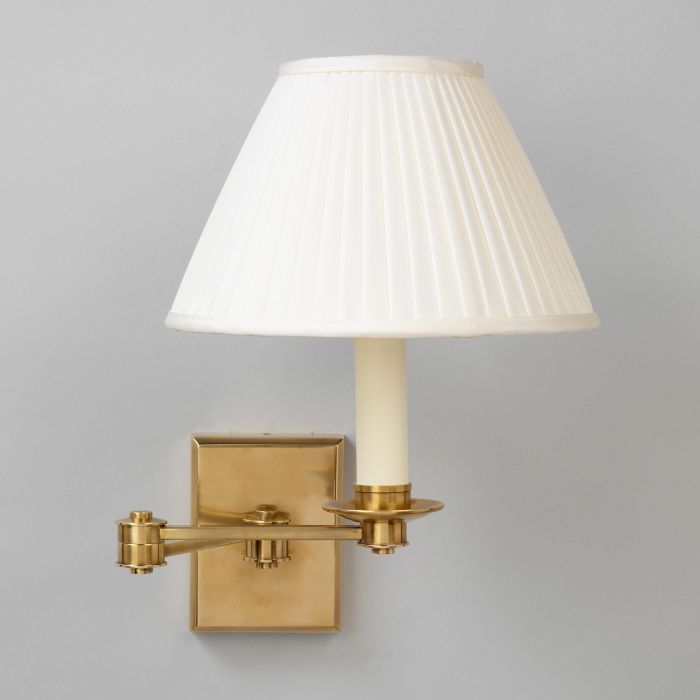 Preston Swing Arm Wall Light Brass