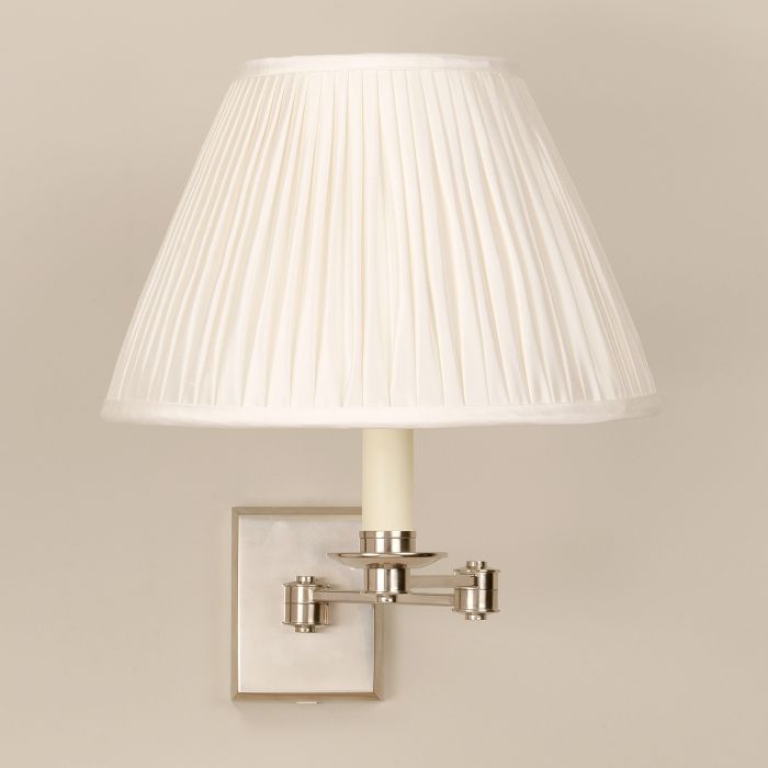 Preston Swing Arm Wall Light Nickel