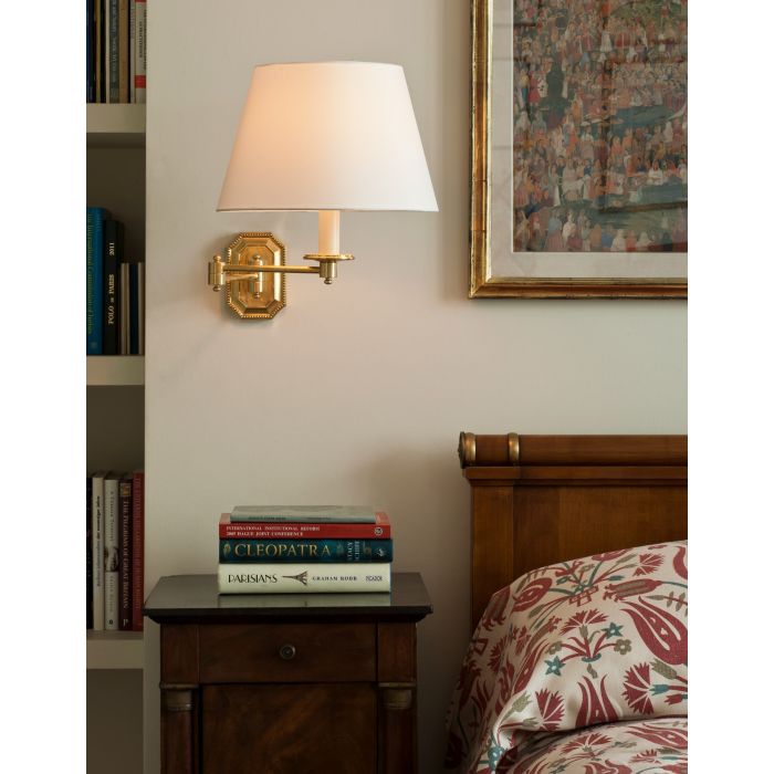 Billington Swing Arm Wall Light Brass