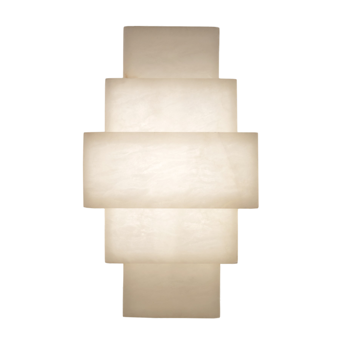 Drummond Alabaster Wall Light Chalk White