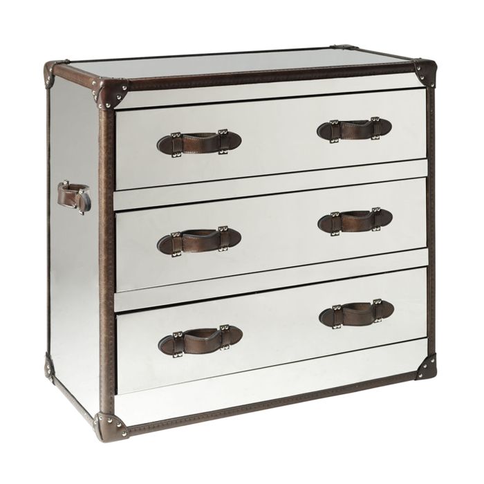 Howard Steel/Leather Side Table