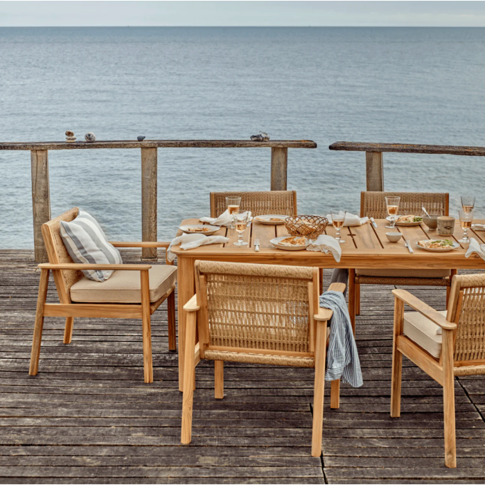 Kew 6 Seater Dining Set with Kew Carver Chairs