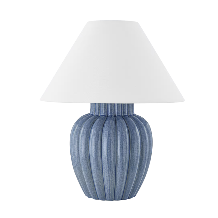Clarendon Fluted Ceramic Table Lamp