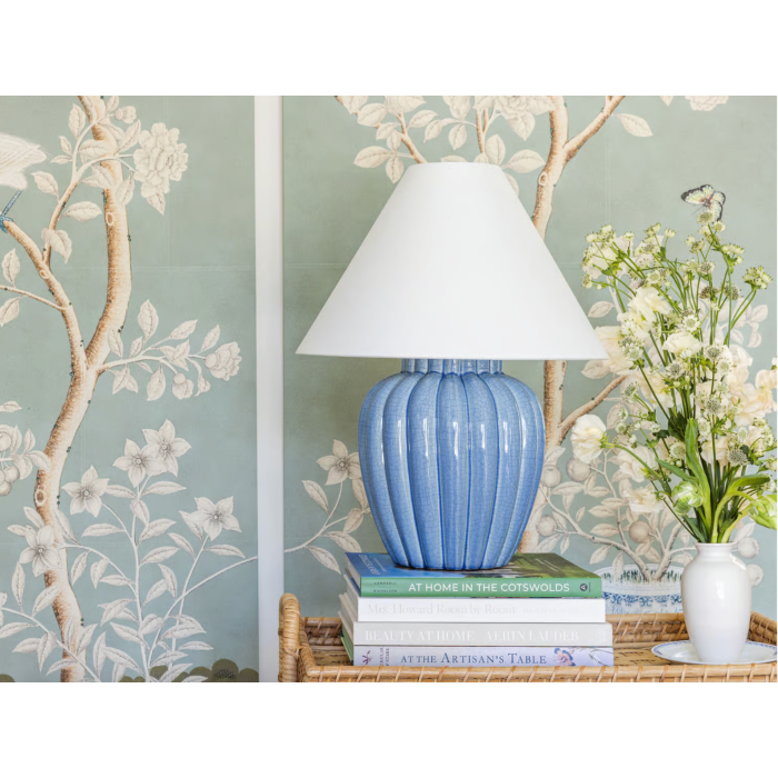 Clarendon Fluted Ceramic Table Lamp