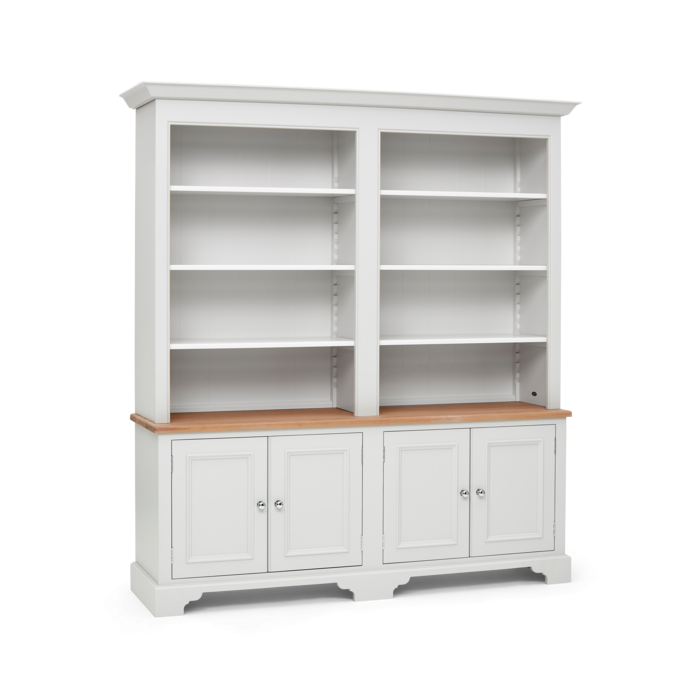 Chichester Bookcase 6ft, Shingle, Shell