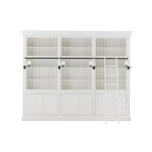 Balmore Bookcase White, 3 Parts