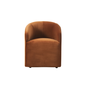 Alto Tub dining chair brown velvet