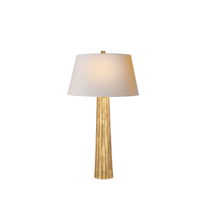 Fluted Spire Table Lamp Gilded Iron