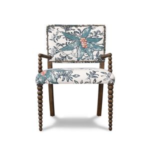 Bobbin Chair – Carver – Upholstered Back