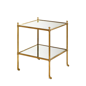 Fitzroy Square Etagere Table Brass Mirror