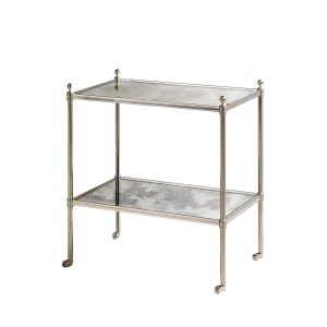 Portman Mirrored Etagere Nickel