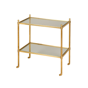 Portman Glass Etagere Brass