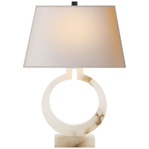 Ring Form Table Lamp Alabaster