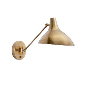 Charlton Wall Light, Hand-Rubbed Antique Brass
