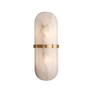 Melange Capsule Wall Light, Antique Burnished Brass