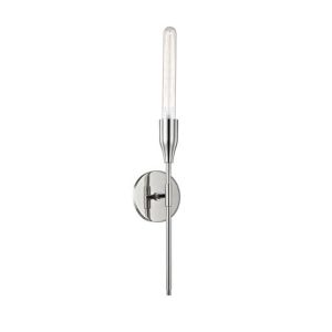 Tara Wall Light, Single Polished Nickel