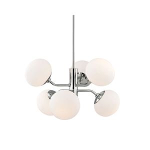 Estee Chandelier Polished Nickel