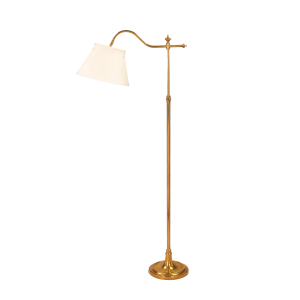 Melrose Swan Neck Floor Lamp Brass