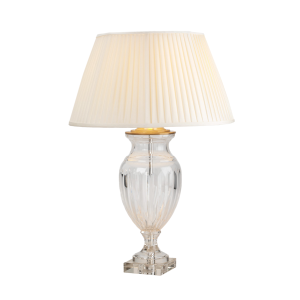 Lilford Glass Urn Table Lamp Brass