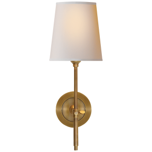 Bryant Wall Light, Hand-Rubbed Antique Brass