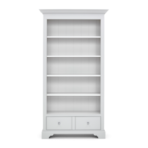 Chichester Full Height Bookcase, Shingle, Shell