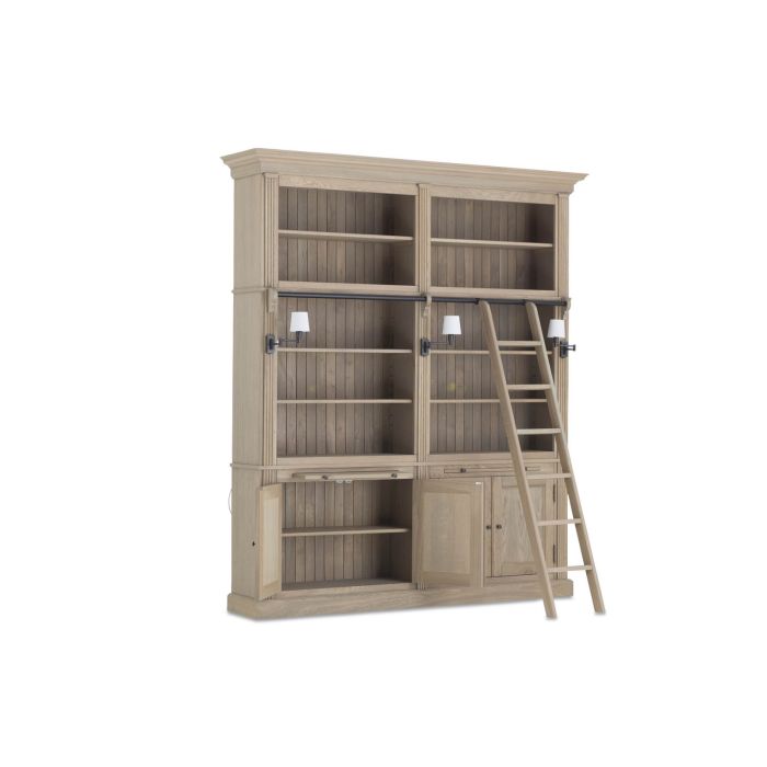 Balmore Bookcase Weathered Oak, 2 Parts