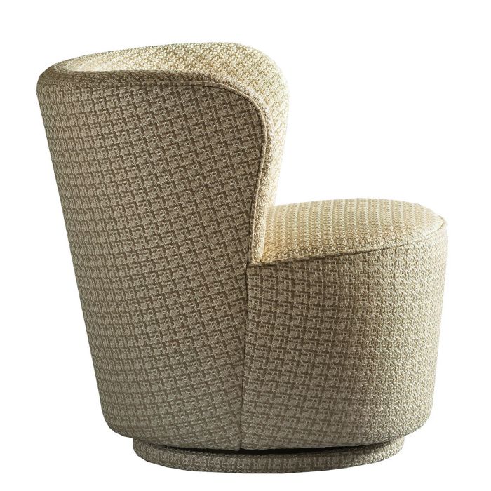 Dorothy Swivel Chair Houndstooth