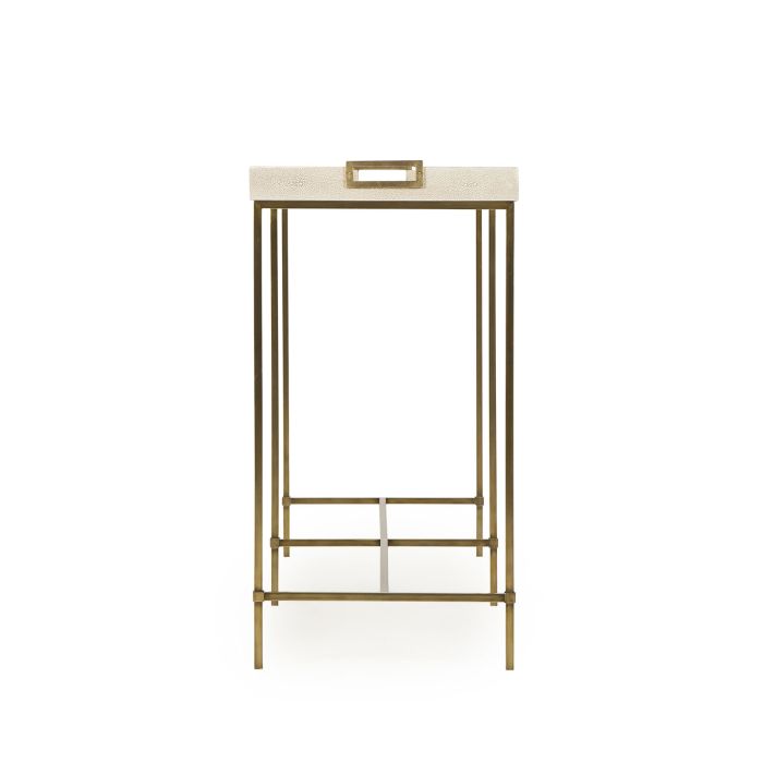 Edith Console Table Ivory Shagreen