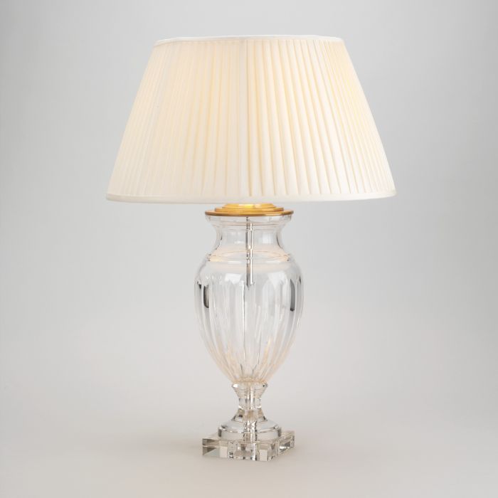Lilford Glass Urn Table Lamp Brass
