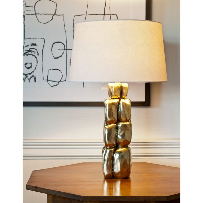 Boulder Table Lamp Brass