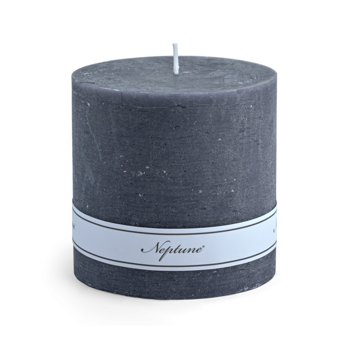 Blyton Pillar Candle 10x10 Charcoal