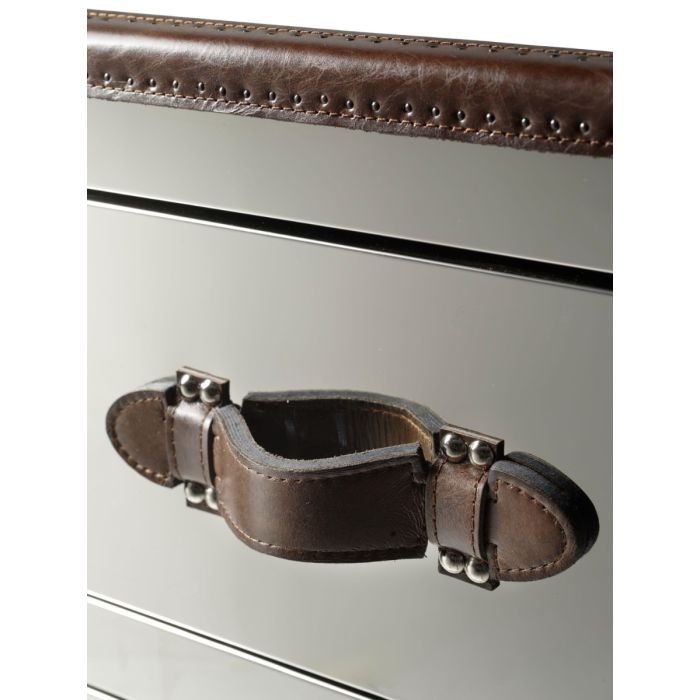 Howard Steel/Leather Side Table