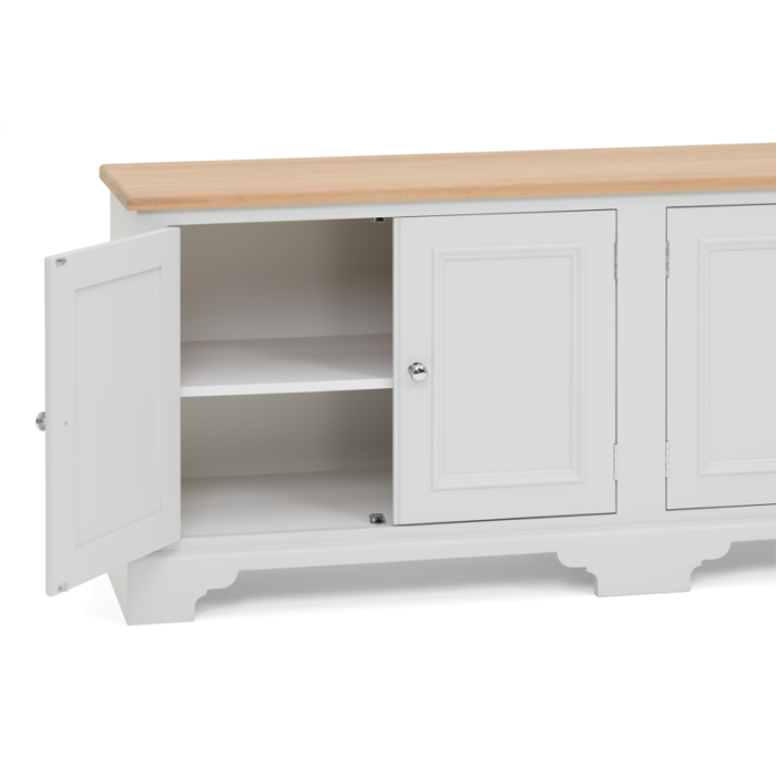 Chichester Bookcase Base 6ft, Shingle, Shell