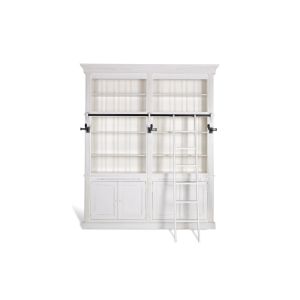 Balmore Bookcase White, 2 Parts