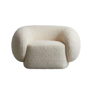 Karma Oversized boucle curved chair