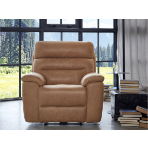  Rain Luxury tan leather recliner chair