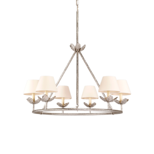 Montferrat Leaf Chandelier Nickel