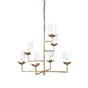 Colombier Chandelier Brass