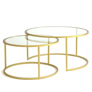 Harlan Coffee Table Brass