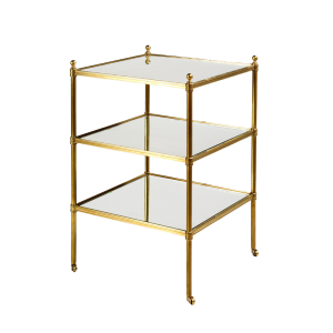 Camden Mirror Etagere Brass
