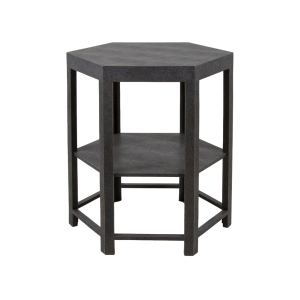 Fairmont Side Table Brown Shagreen