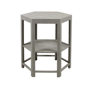 Fairmont Side Table Taupe Shagreen