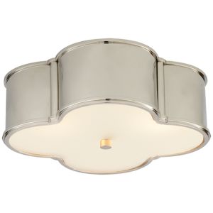 Basil Ceiling Light, Polished Nickel