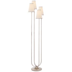 Montreuil Floor Lamp, Burnished Silver Leaf