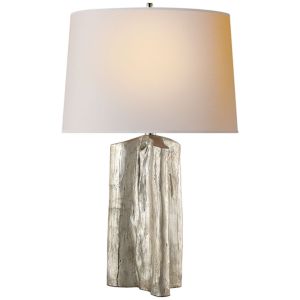 Sierra Table Lamp Burnished Silver Leaf