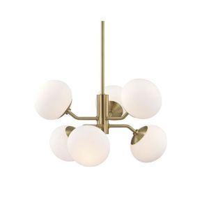 Estee Chandelier Aged Brass